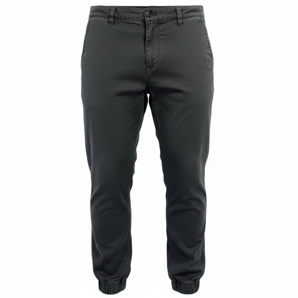 Empyre Mens Charcoal Gray Twill Jogger Pants Size 38 Skater Streetwear (EE17)